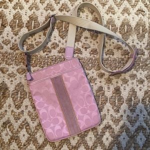 Coach signature crossbody bag